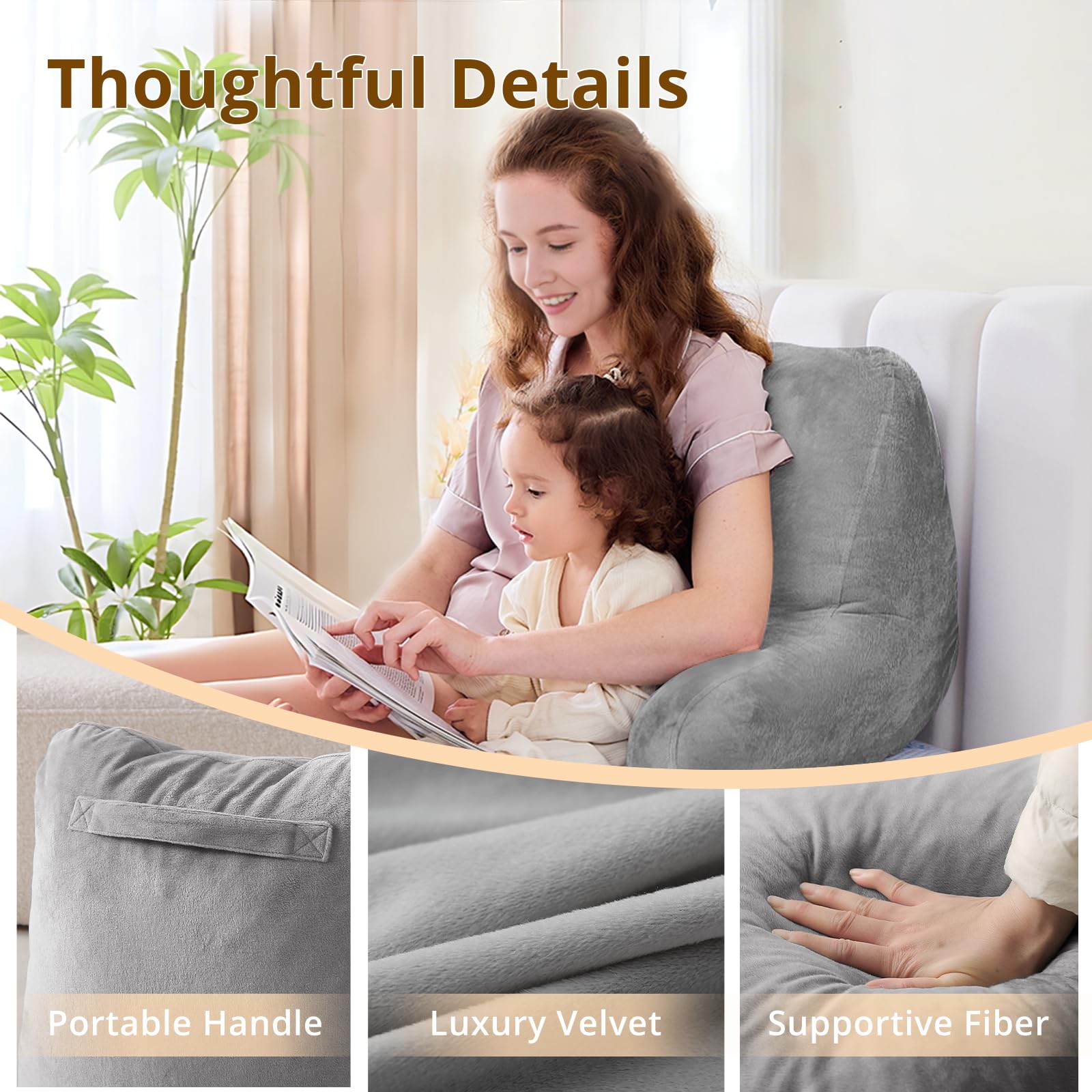 Sasttie reading pillow filling detail highlighting balanced fiber blend