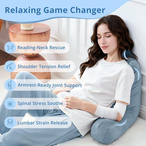 Sasttie reading pillow high resilience filling supports upright posture