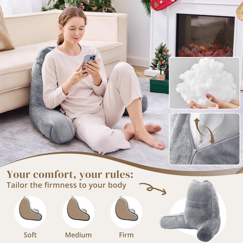 Sasttie Reading Pillow quilted cover enhances durability and even comfort