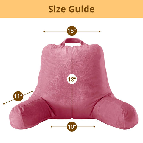 Sasttie reading pillow on couch demonstrates versatile comfort from sofa to floor.