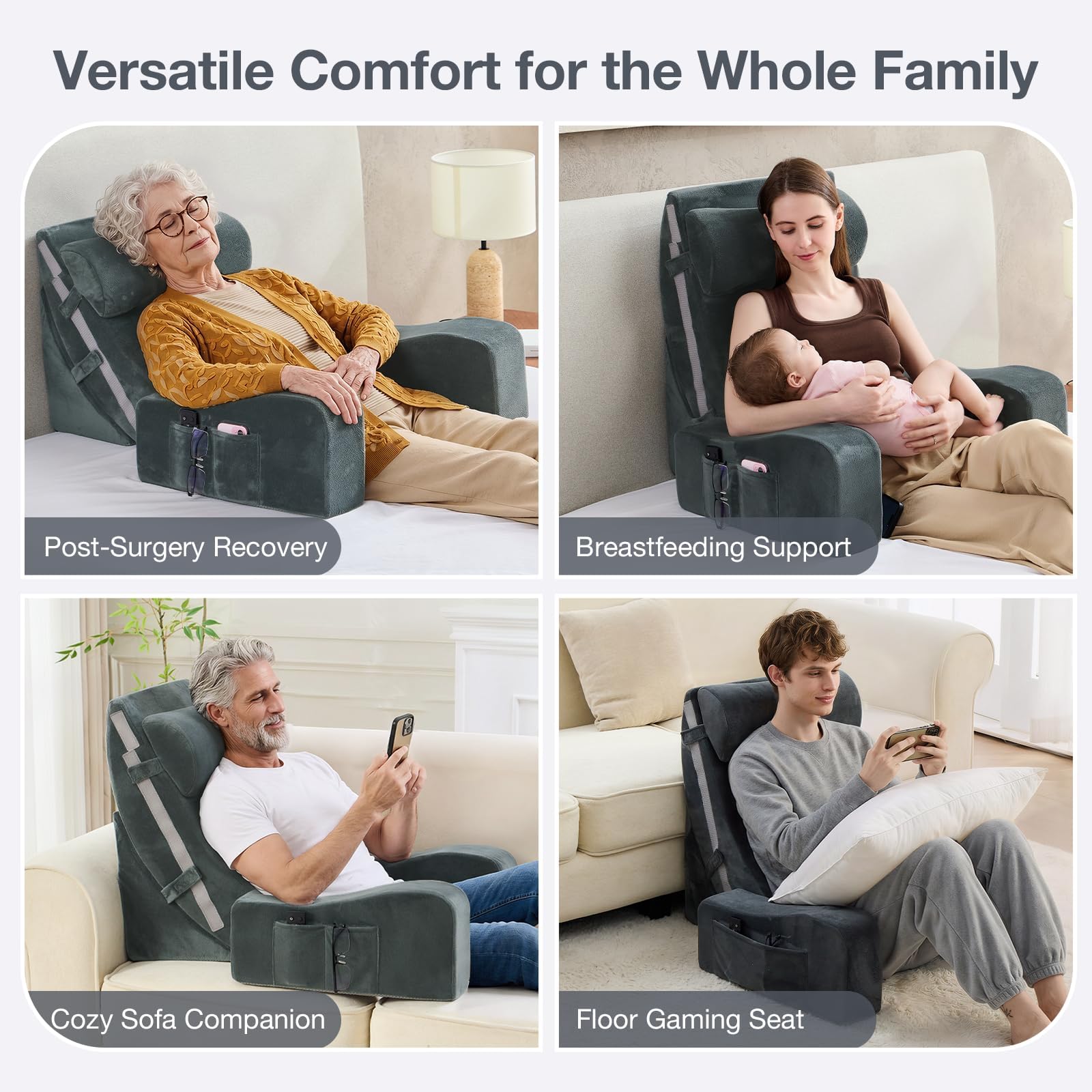 Sasttie Velvet Cover Removable Washable makes cleanup easy.