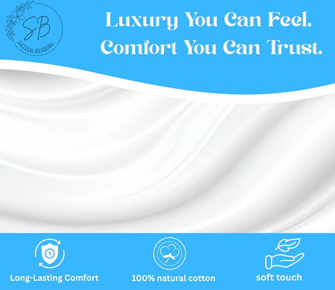 SATEEN BEDDING STORE durable fabric designed to last through frequent washes.