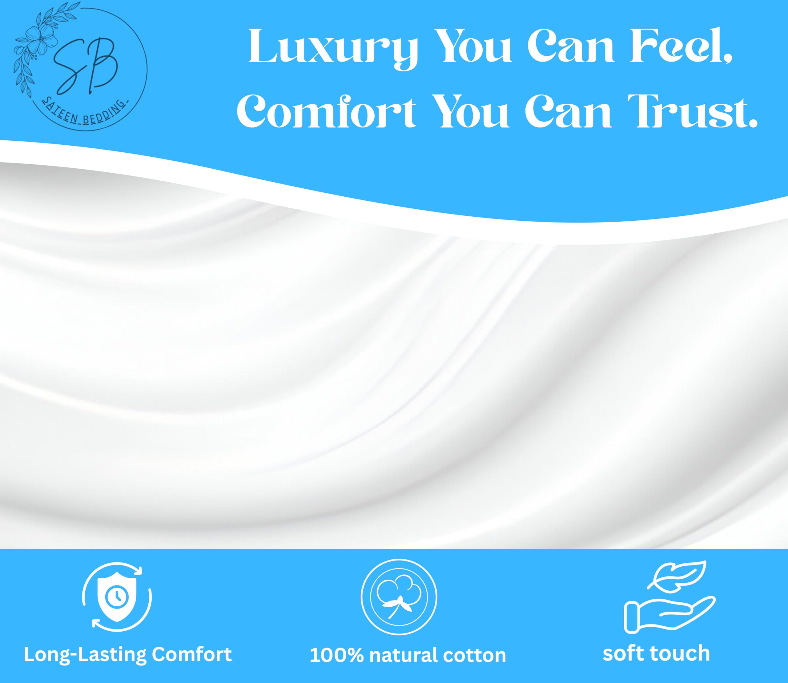 SATEEN BEDDING STORE easy machine washable sheets for everyday care