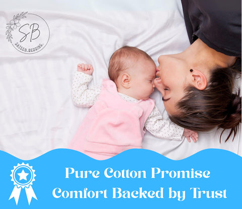 SATEEN BEDDING STORE easy care—machine washable and fade resistant.