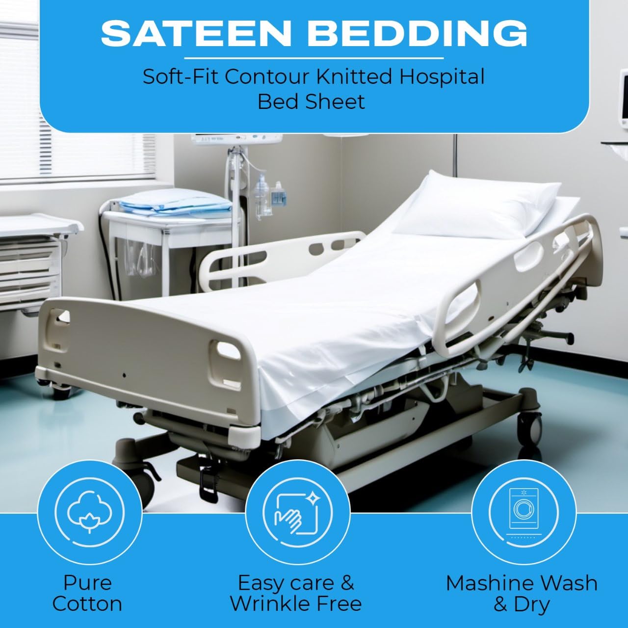 SATEEN BEDDING STORE pillow cover 20x30 for a tidy finish.