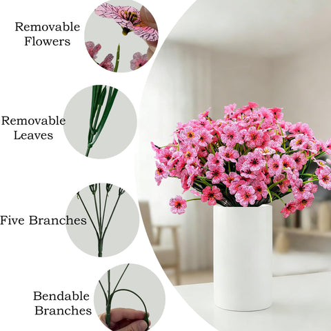 Satefello low-maintenance fake flowers for long lasting display.