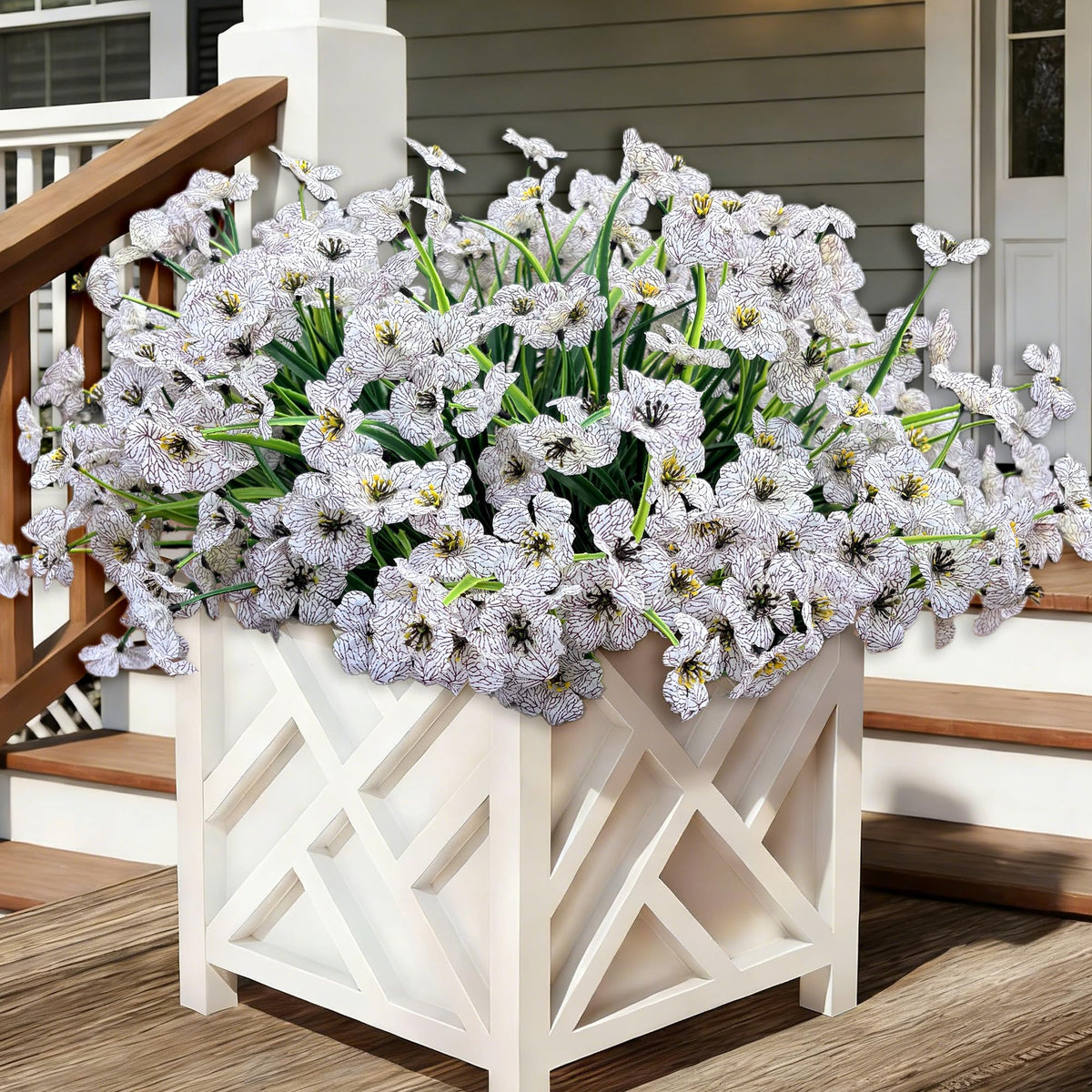 Satefello outdoor flowers bundle with UV-resistant design for sunlit spaces.