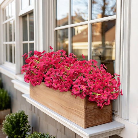 Satefello window box arrangement with 20 bundles for easy setup
