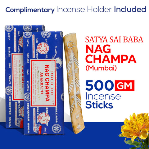Satya Nag Champa incense sticks in a 250g pack, long-lasting aroma.