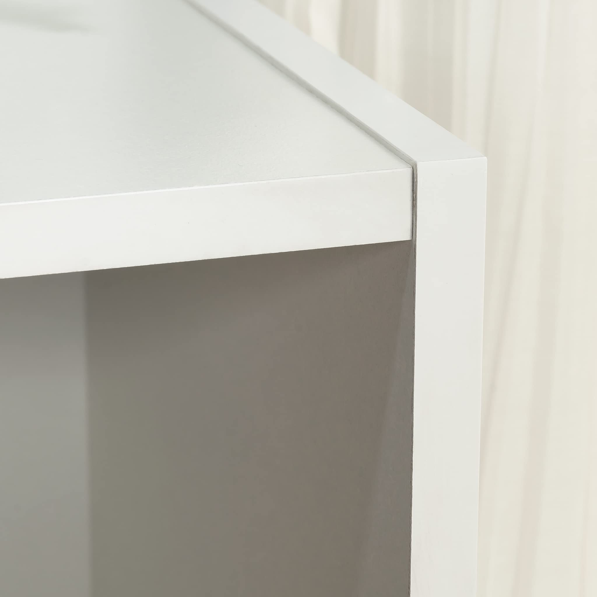 Sauder Beginnings enclosed back panel keeps cords tidy