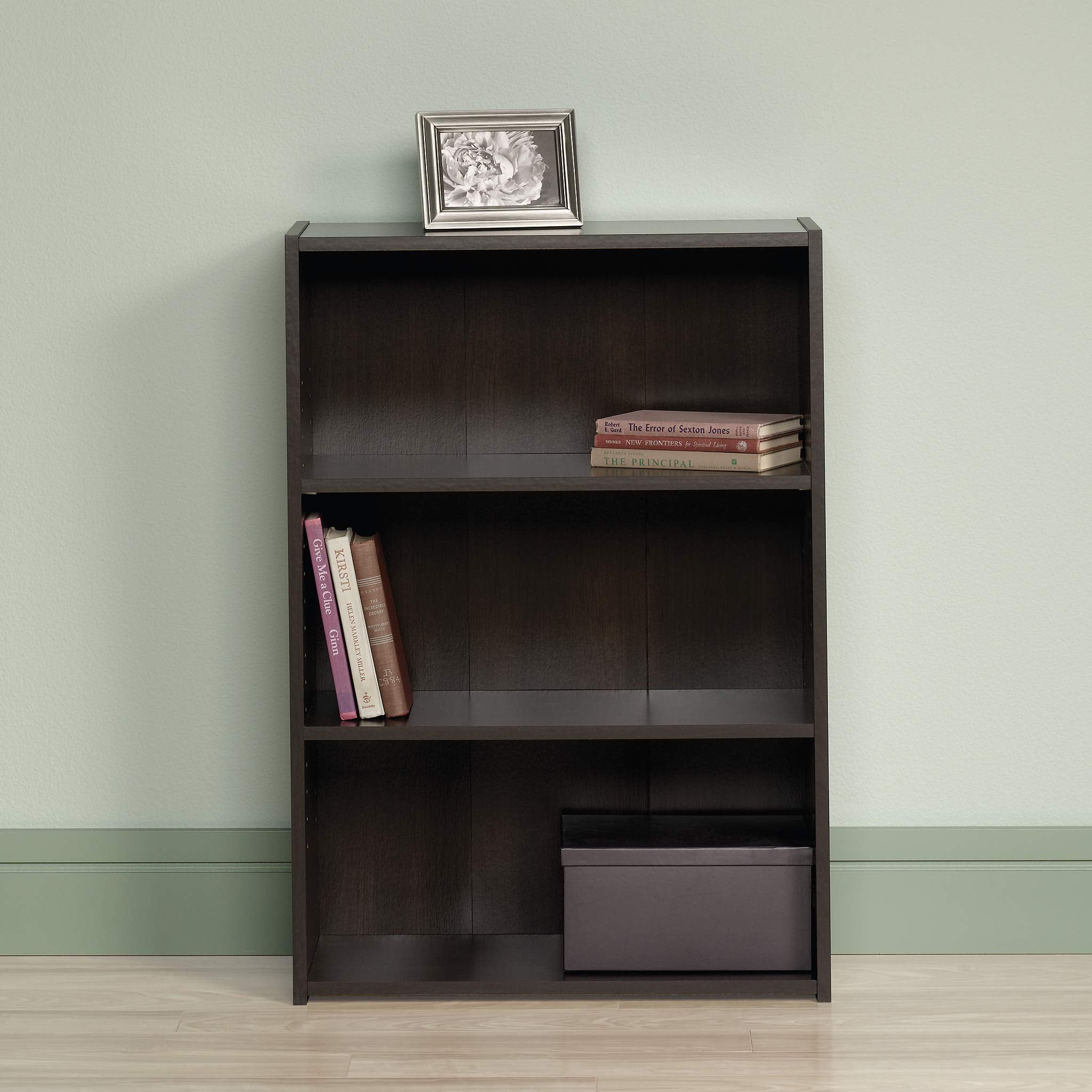 Sauder Beginnings enclosed back panel for a clean, tidy look