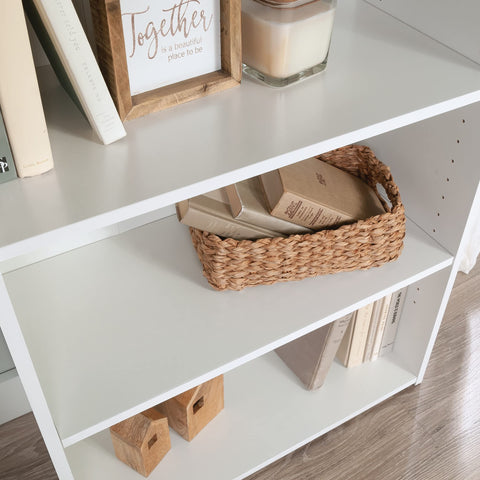 Sauder Beginnings soft white finish adds bright, contemporary tone
