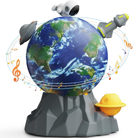 Saudoli magnetic musical ball space toy set enhances tactile play and curiosity.