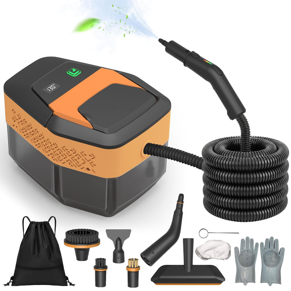 SauHandi steam cleaner with large tank ready for deep cleaning on various surfaces