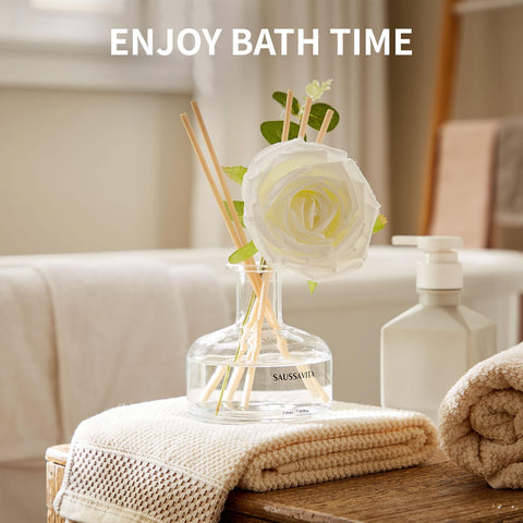 Saussavita artificial rose included to enhance decor and scent