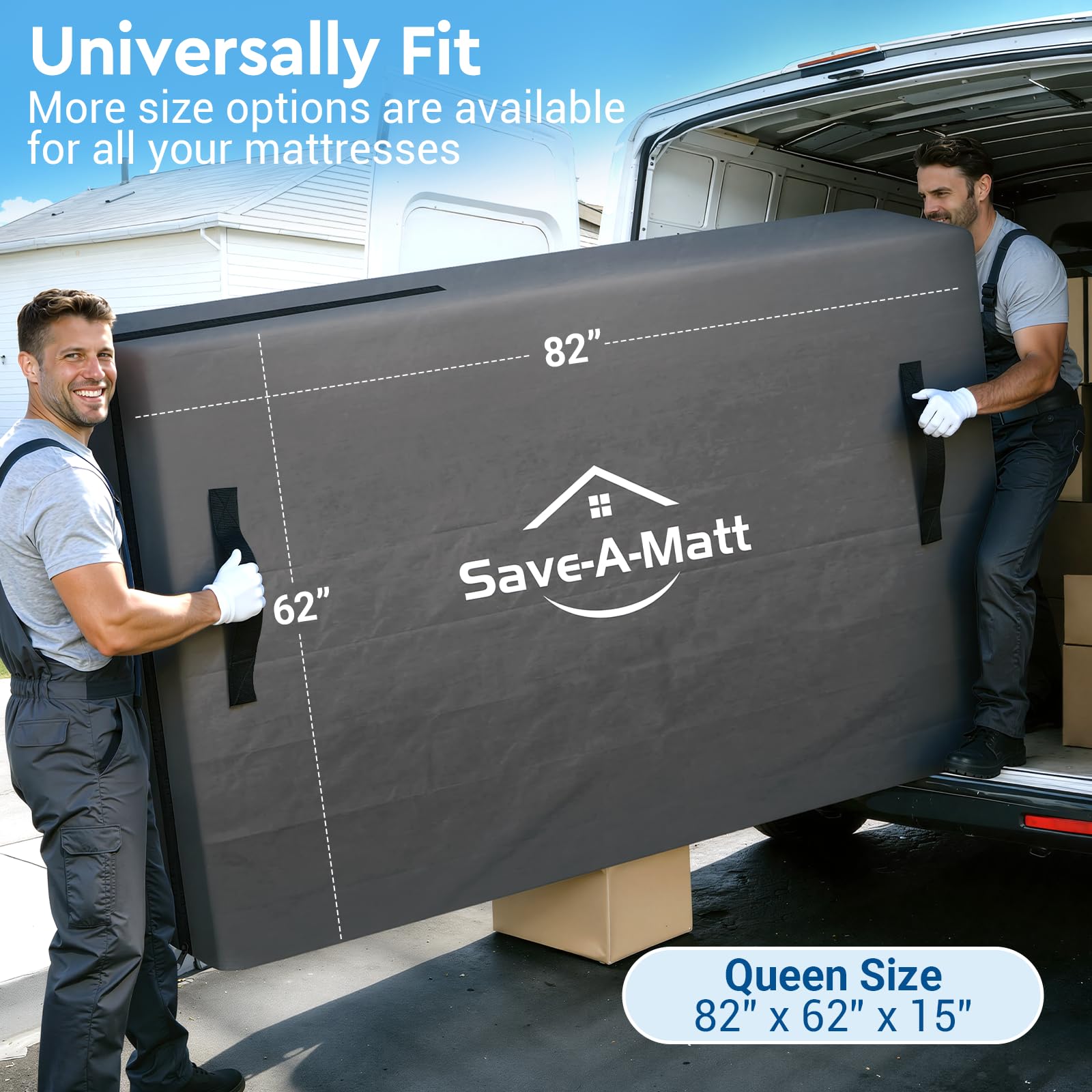 SaveAMatt opaque cover preserves privacy while moving or storing in shared spaces.