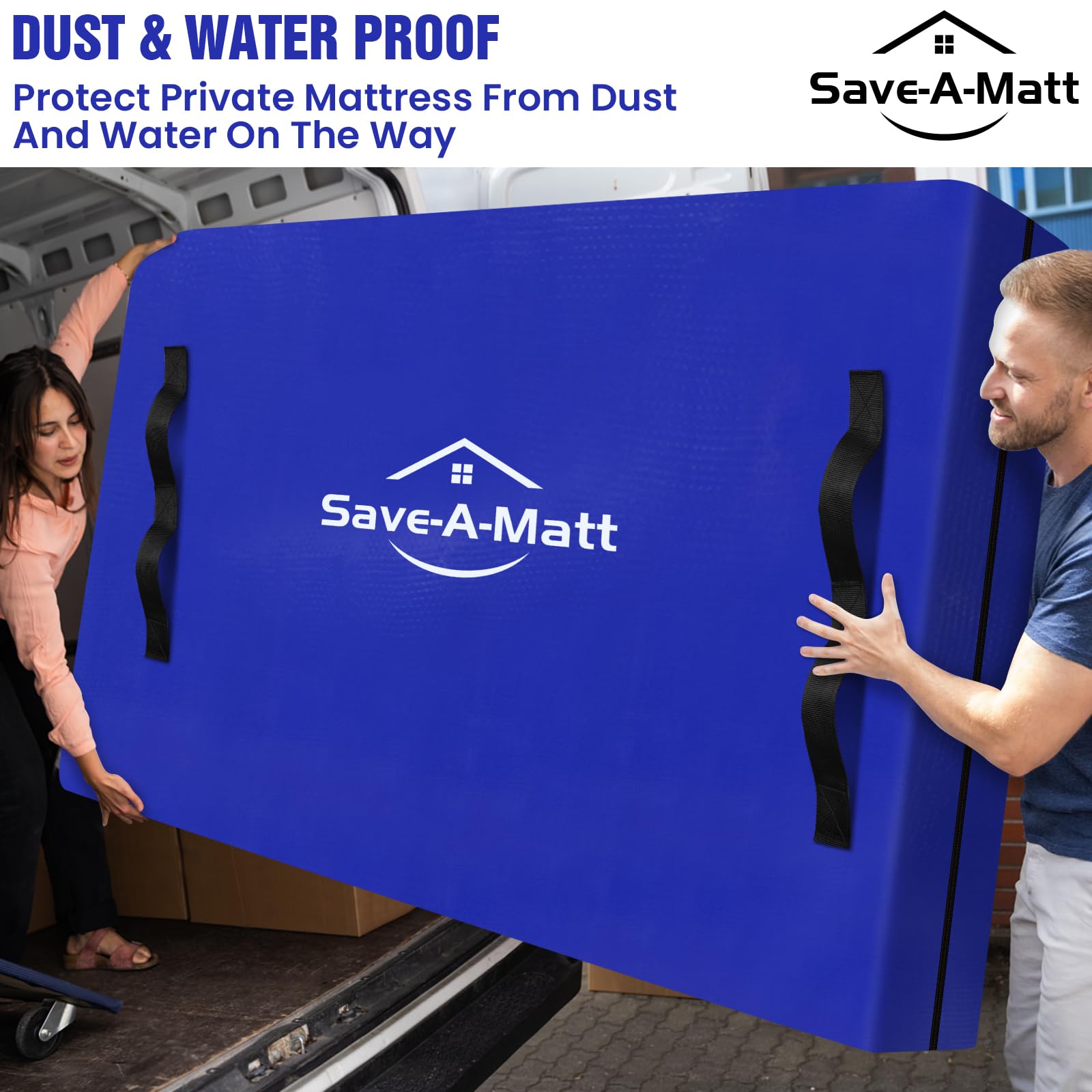 SaveAMatt mattress bag easy-clean design wipes clean after use