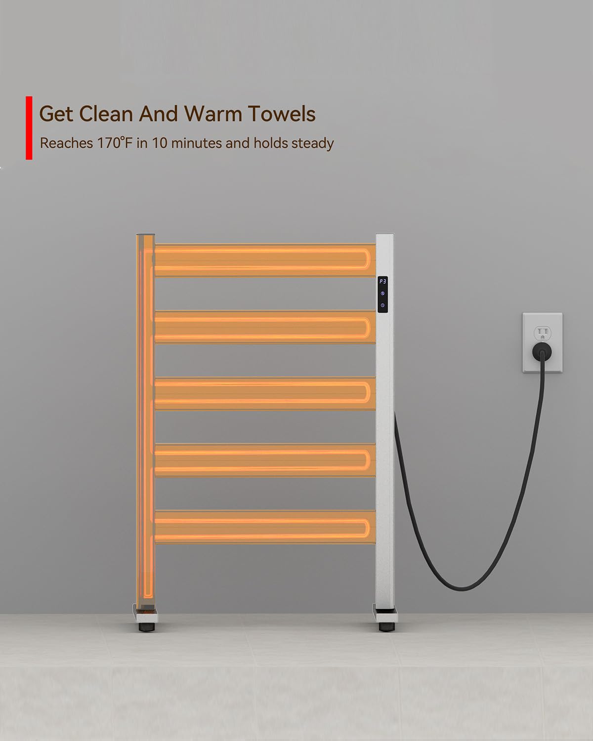 Sawlece space aluminum matte white finish enhances bathroom style and durability.