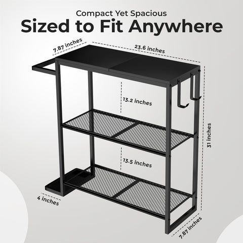 SayBond Creations slim entry table fits narrow spaces without sacrificing storage.