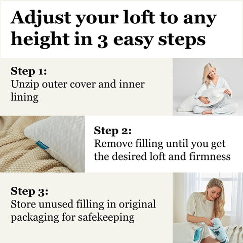 Saybrook Pillow interior uses Lion Down Alternative for breathable, soft support.
