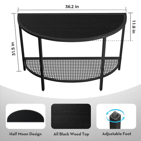 SAYGOER mesh shelves provide breathable storage for books or baskets.