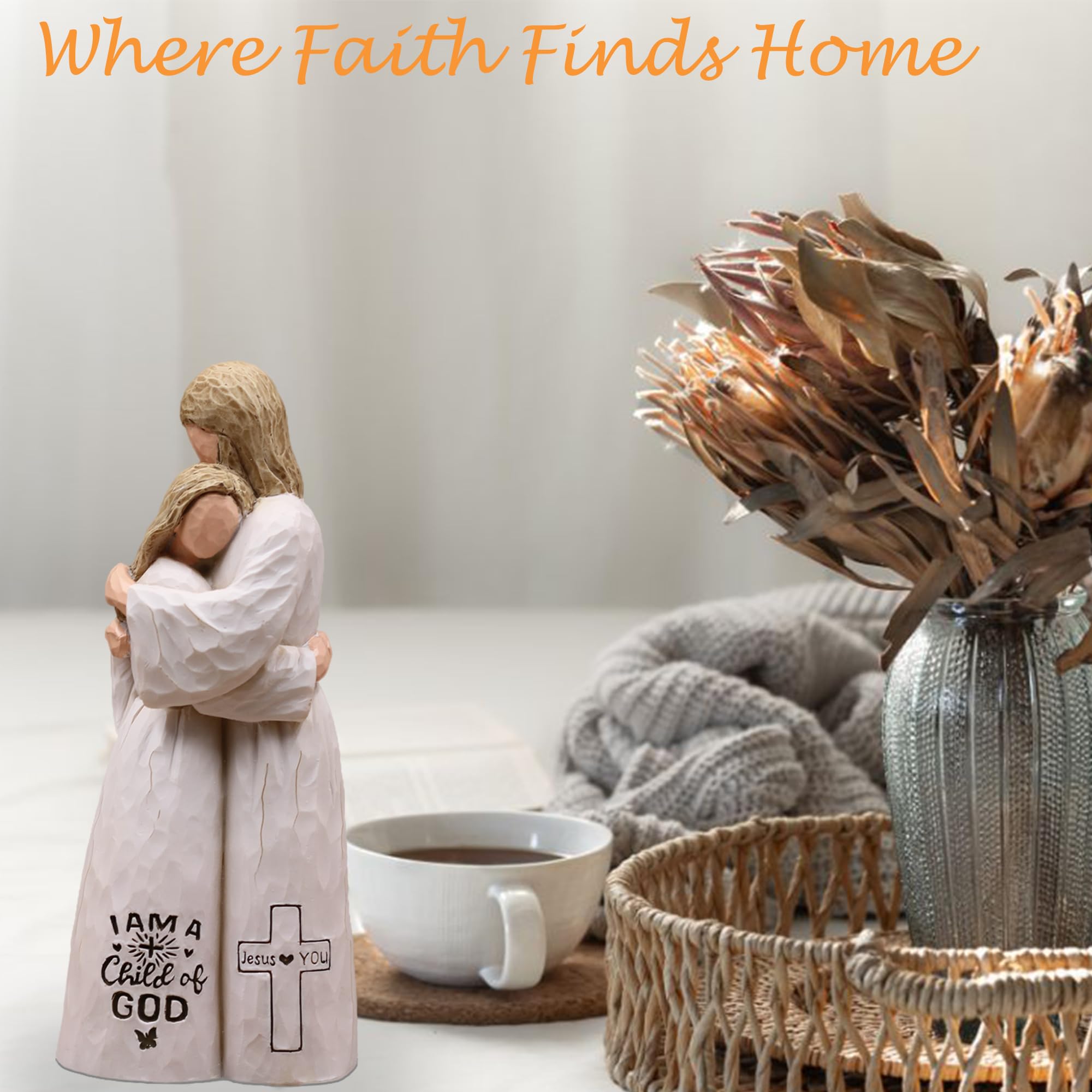 Sayouart First Communion gifts for girls figurine for shelves or prayer corners.