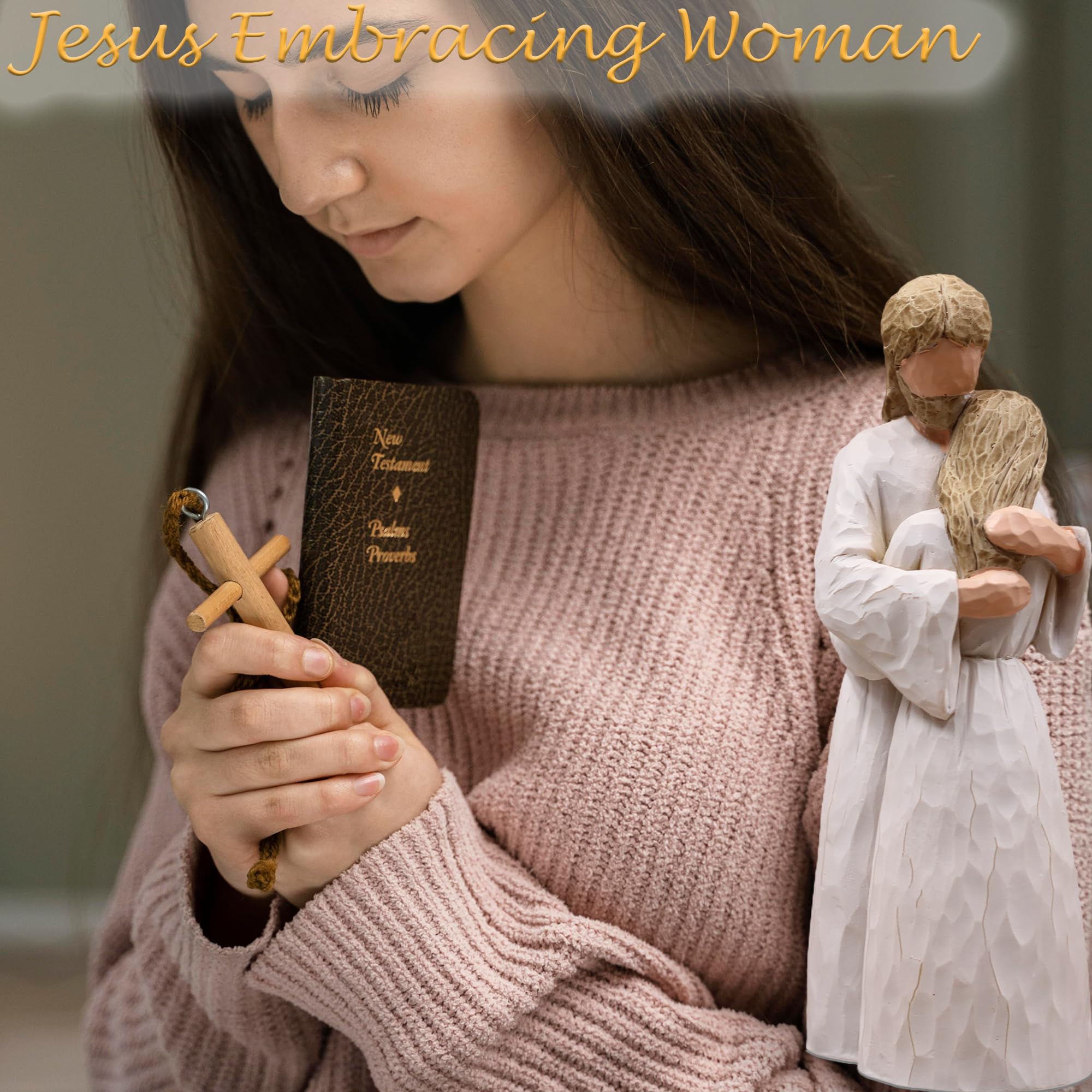 Sayouart I Am a Child of God engraving figurine emphasizes divine connection.