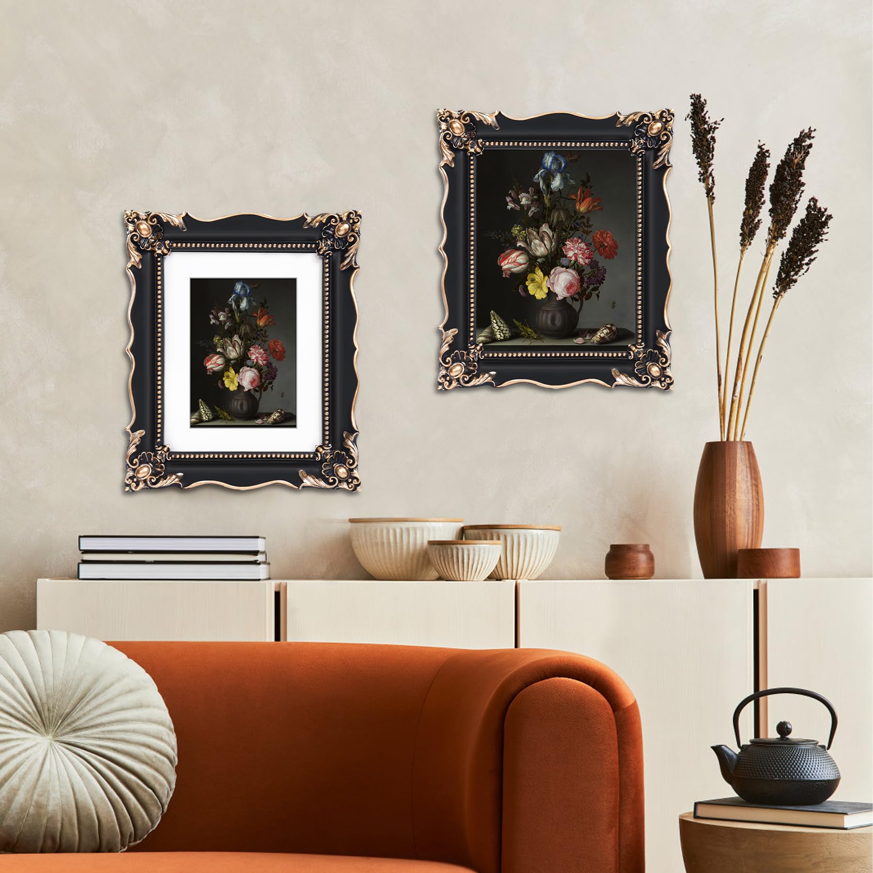 Saysmile frame on easel with two-way hook backing for tabletop or wall display