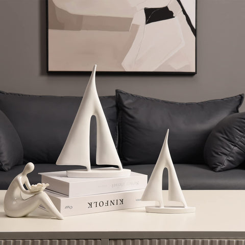 Saysmile gift-ready sailboat sculpture for birthdays or housewarmings