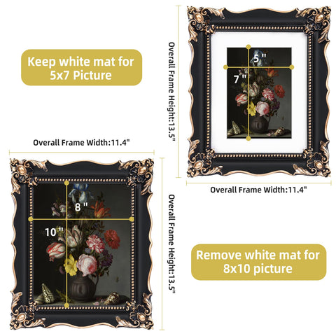 Saysmile handcrafted resin antique frame blends durability with vintage aesthetics