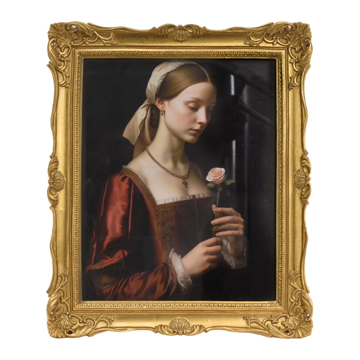 Saysmile Vintage 8x10 Gold Frame with textured finish for elegant tabletop display.