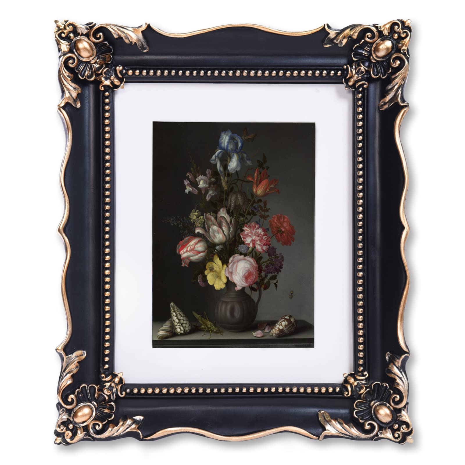 Saysmile vintage frame with embossed flower design for timeless photos