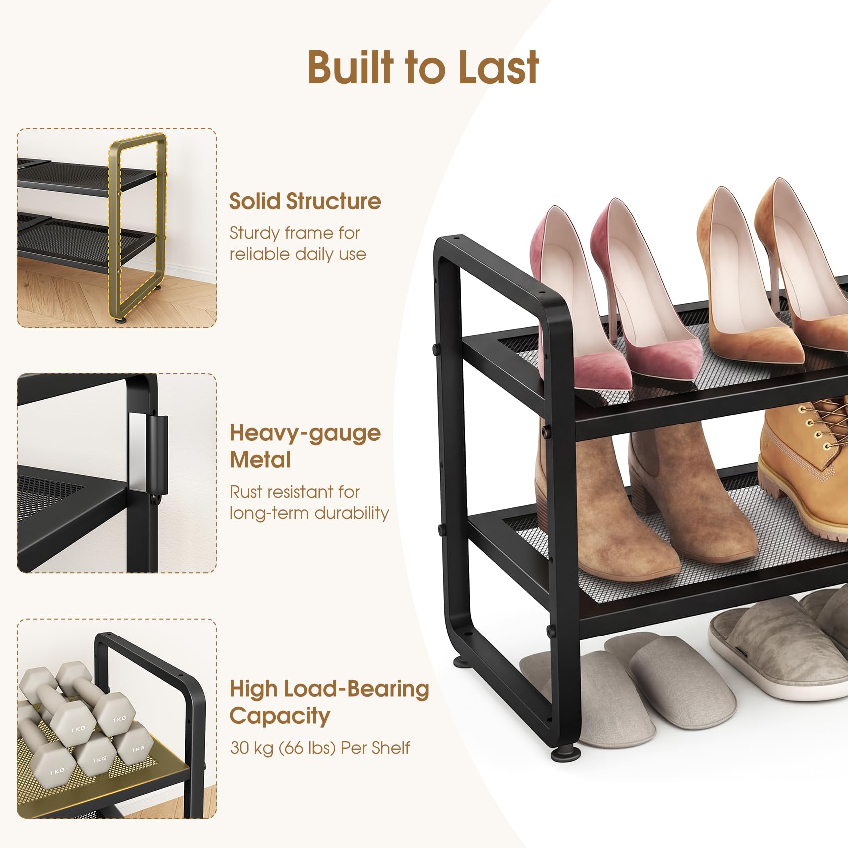 SAYZH curved-handle design makes moving for cleaning simpler