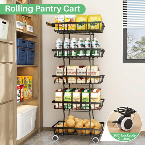 SAYZH vertical storage saves space in kitchen or dorm.