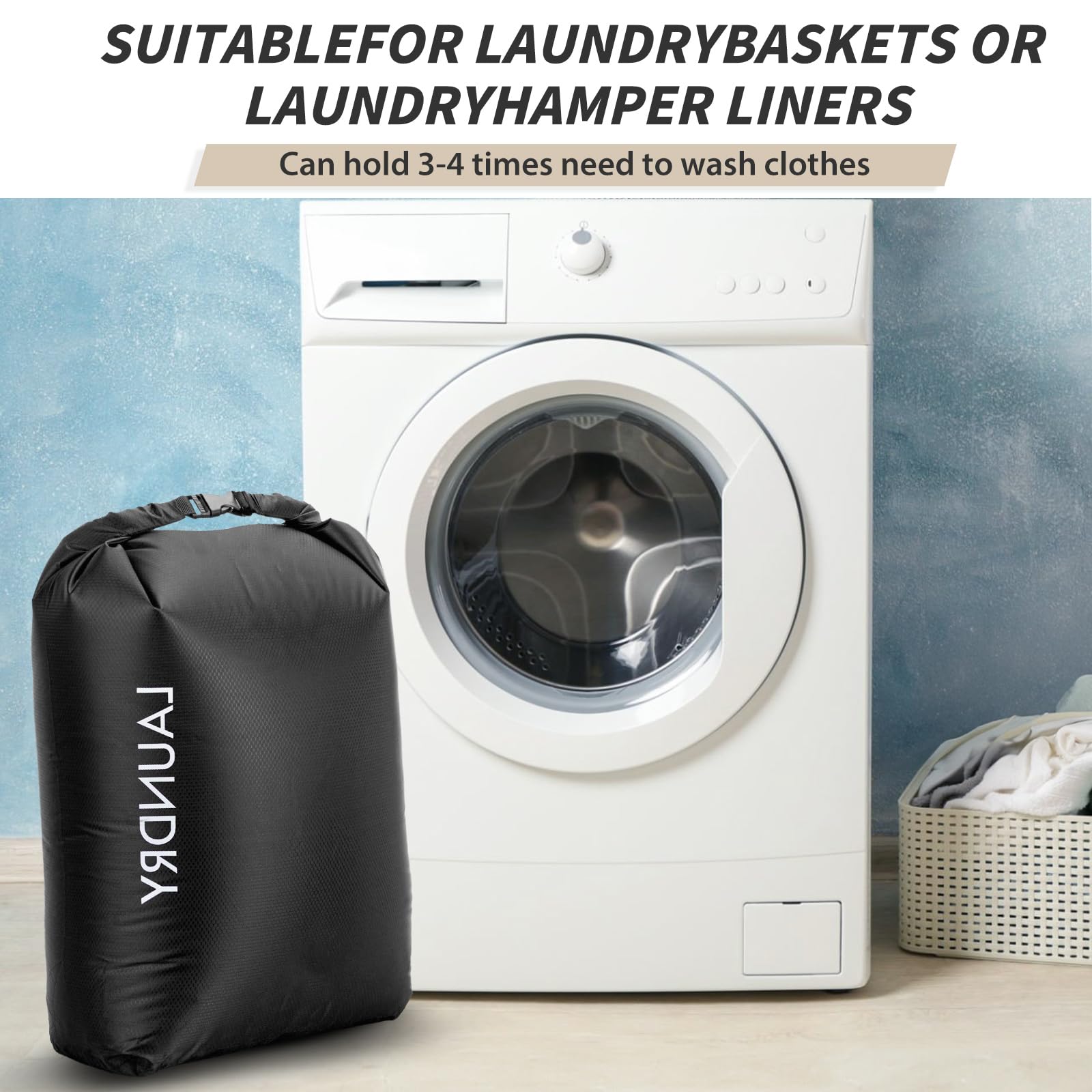 Scandihome travel laundry bag multifunction for clothes towels and shoes on trips.