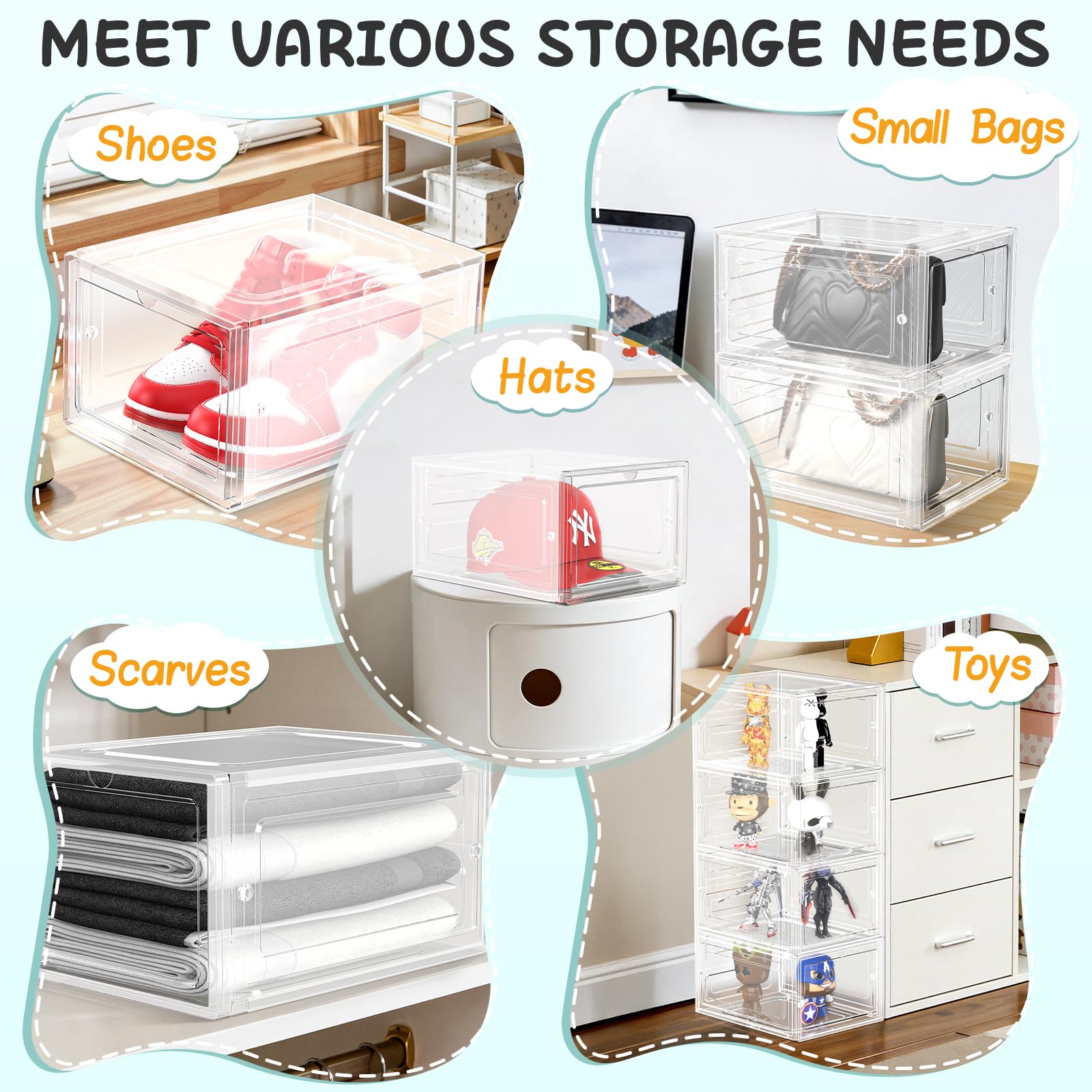 SCAVATA display-ready hat storage keeps caps visible and organized