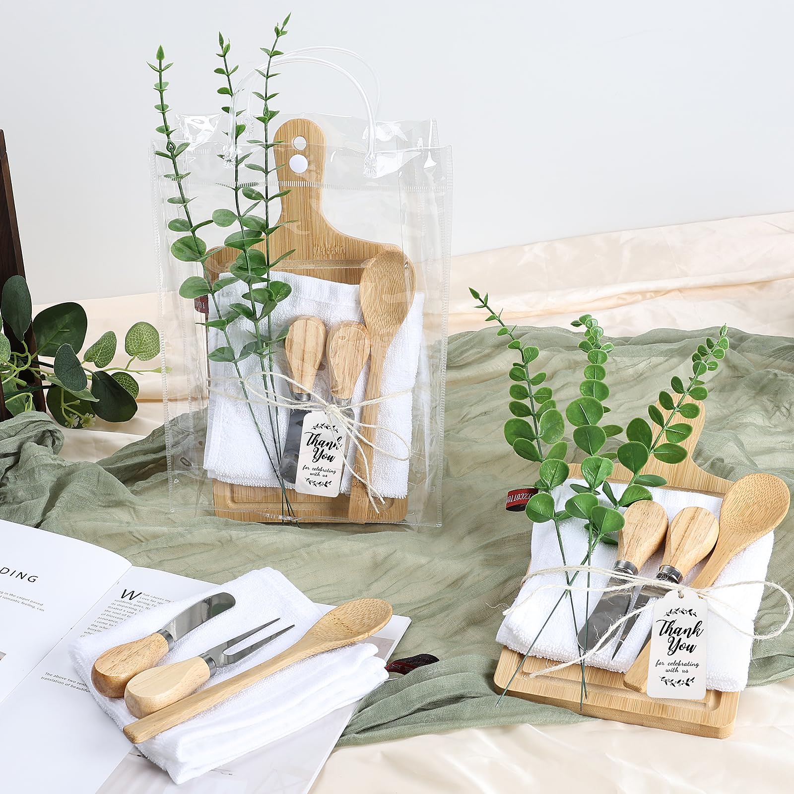 Scawim artificial eucalyptus leaves for decorative flair