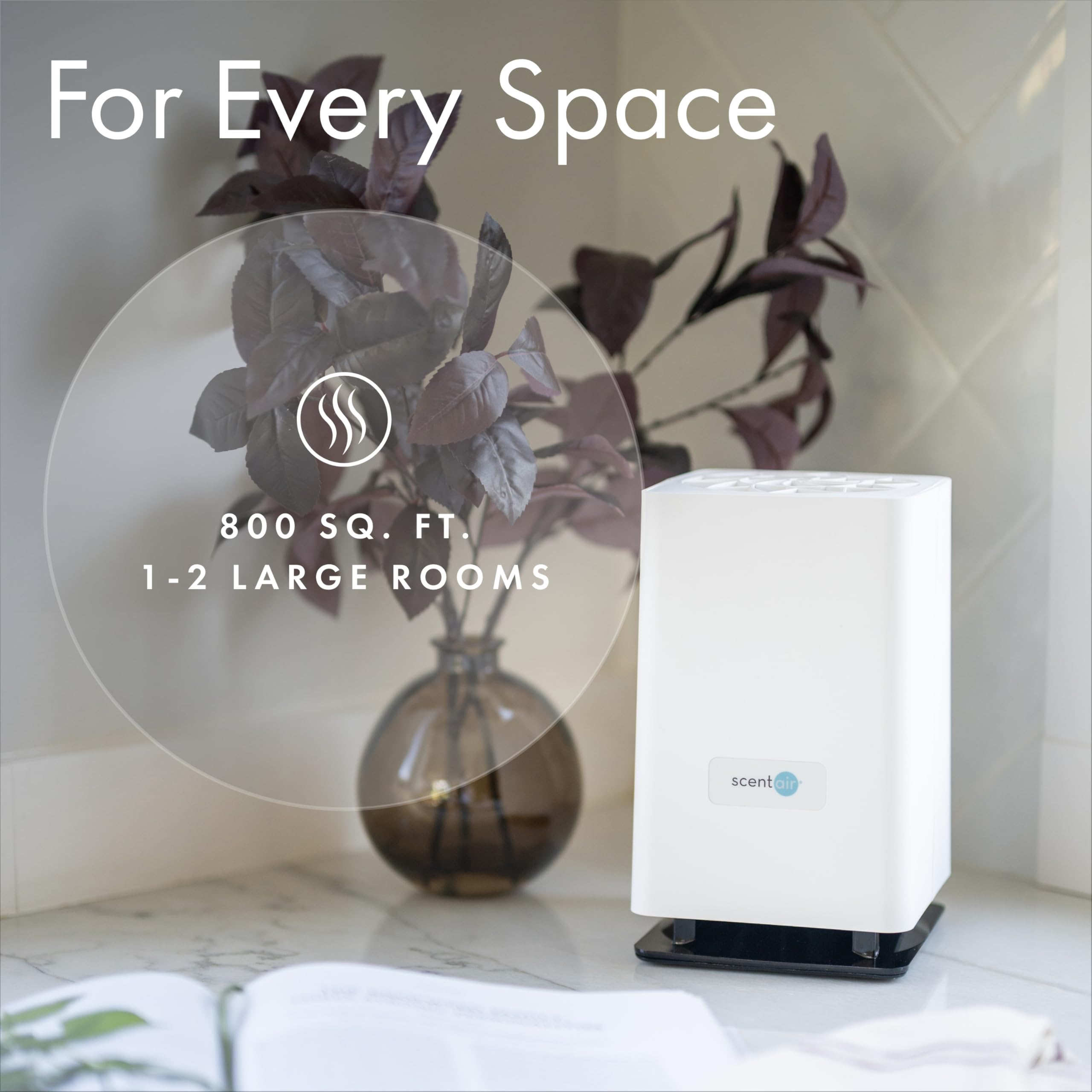 Fragrance coverage up to 300 hours illustrated with a timer gauge.