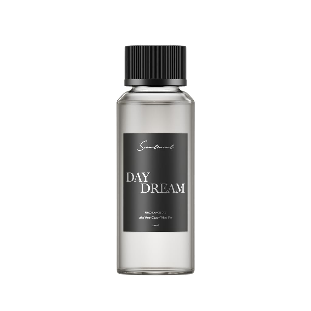 Scentiment Day Dream diffuser oil with Aloe Vera for calming home ambiance.