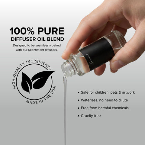 Scentiment The One fragrance bottle, a warm, elegant scent for cozy living areas.