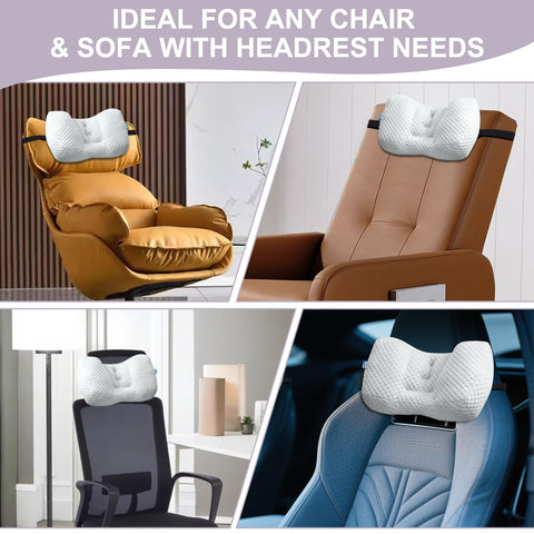 SCFOAMZAI neck pillow on recliner boosts comfort during long sessions