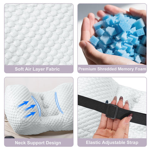 SCFOAMZAI stabilizer straps keep the pillow fixed on recliners