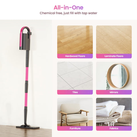 Schenley wall-mount storage keeps your cleaner neatly organized.