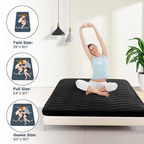 SCHNAUZER HOME Japanese floor mattress camping setup highlights portability and quick comfort.