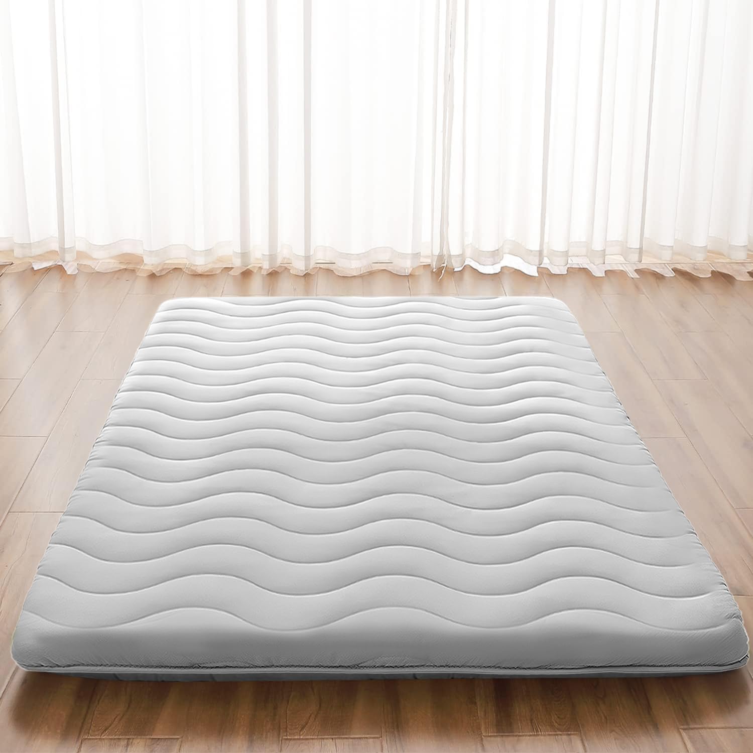 SCHNAUZER HOME Japanese Futon on the floor for comfortable on-floor sleeping