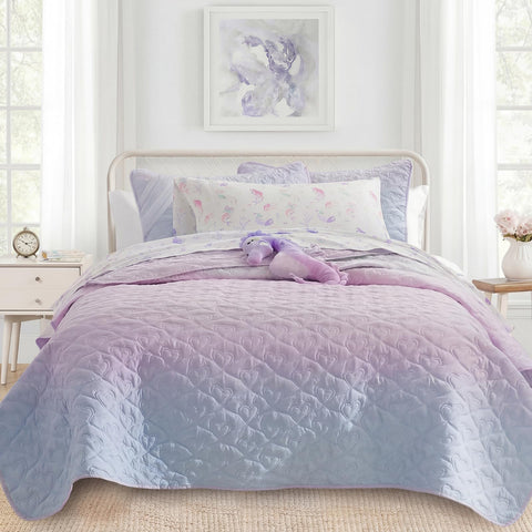 SCHNAUZER HOME quilt full/queen colorful pattern close-up for vibrant bedroom refresh.