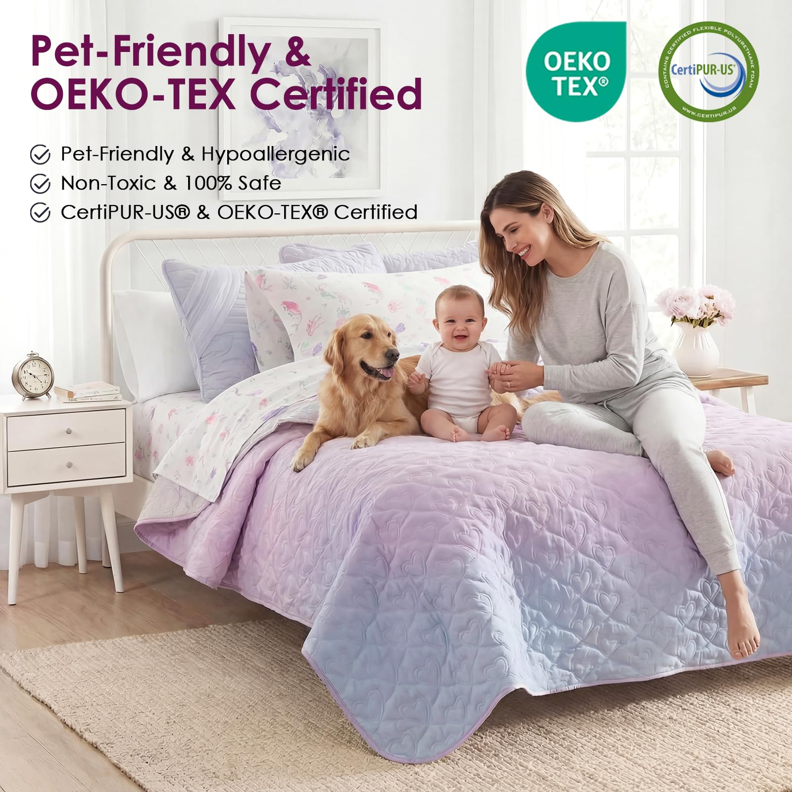 SCHNAUZER HOME microfiber fabric texture close-up for ultra-soft, allergy-friendly feel.