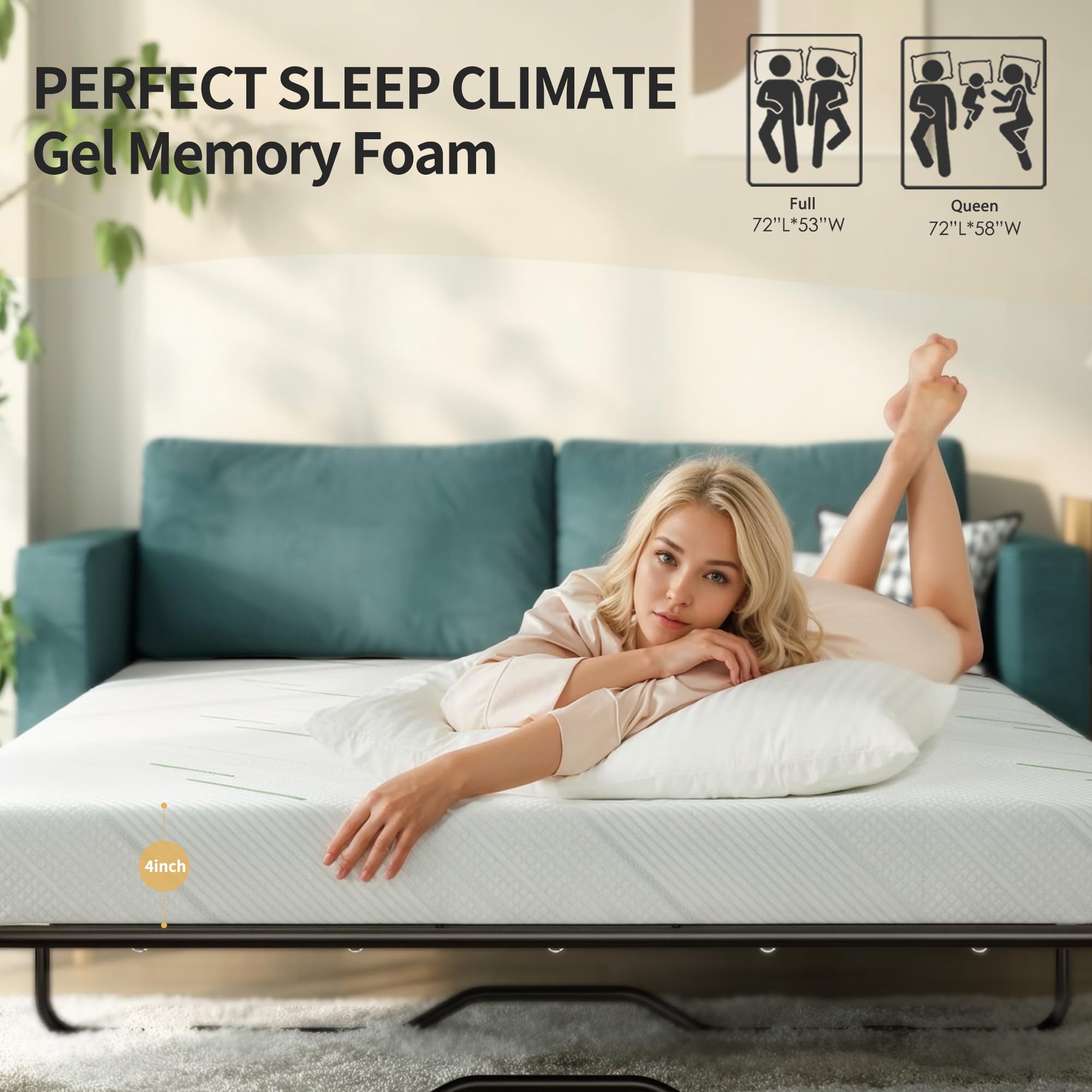 Schow Life Non-Slip Bottom keeps mattress in place