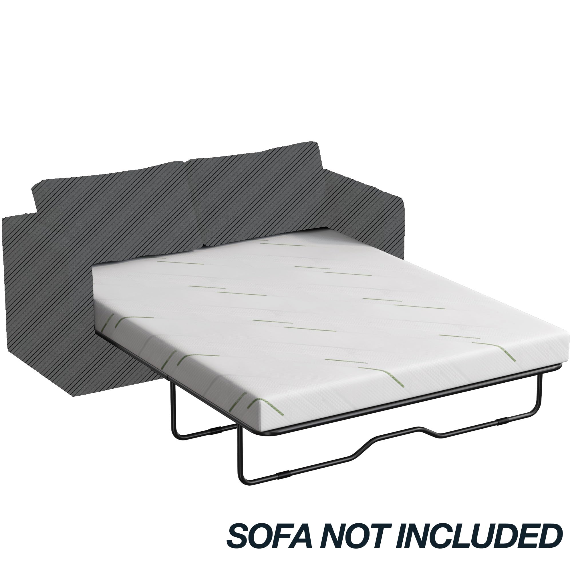 Schow Life queen-size sleeper mattress in a sofa setup