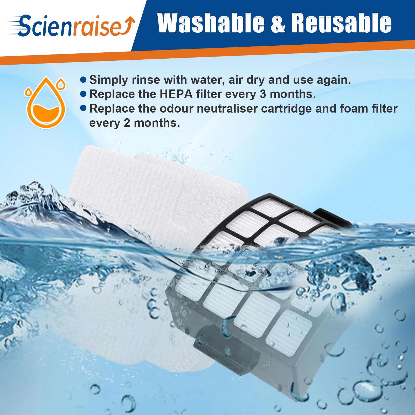 Scienraise felt filter pack offering extended filtration options